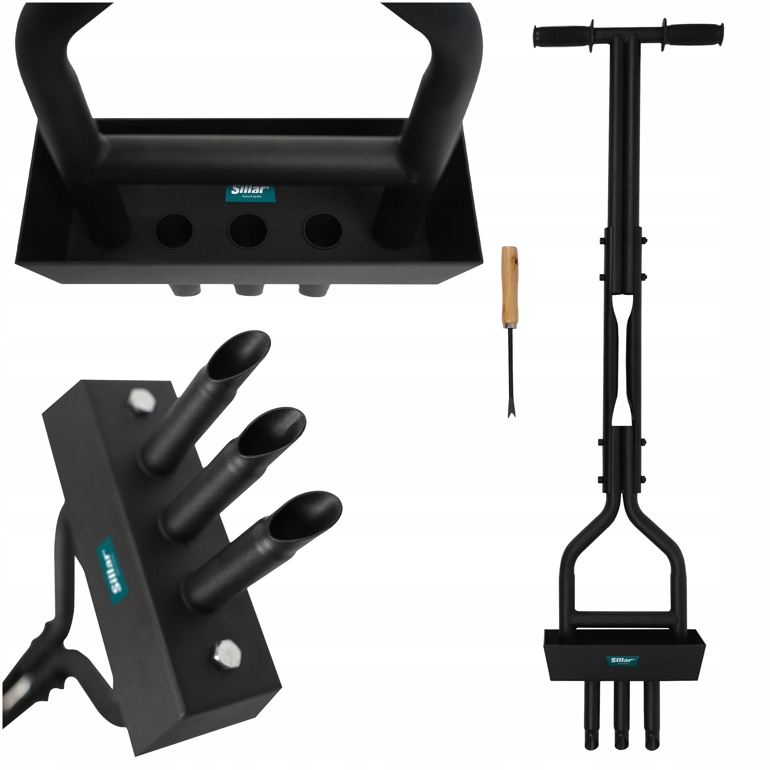 Ruční trubkový provzdušňovač, nožní hroty trávy, provzdušňovač trávníku