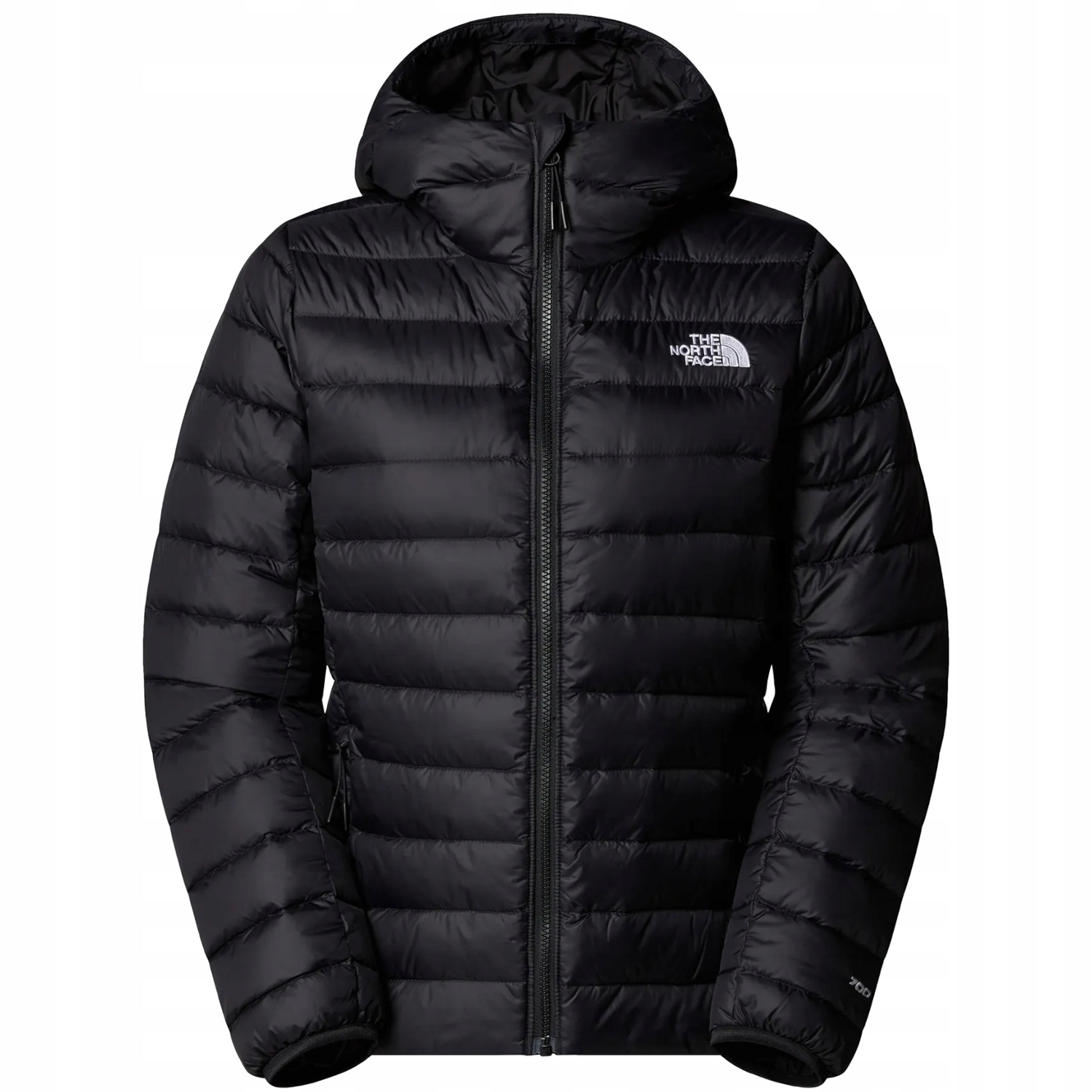 The North Face W Down Hooded (L) Kurtka Damska Poliester Czarny