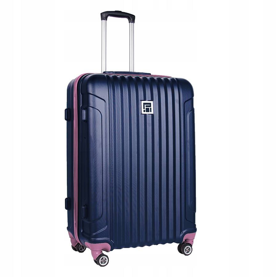 Velký Kufr Paso Modro-růžový S Zipem, Lehká Cestovní Taška, Dovolená, Abs