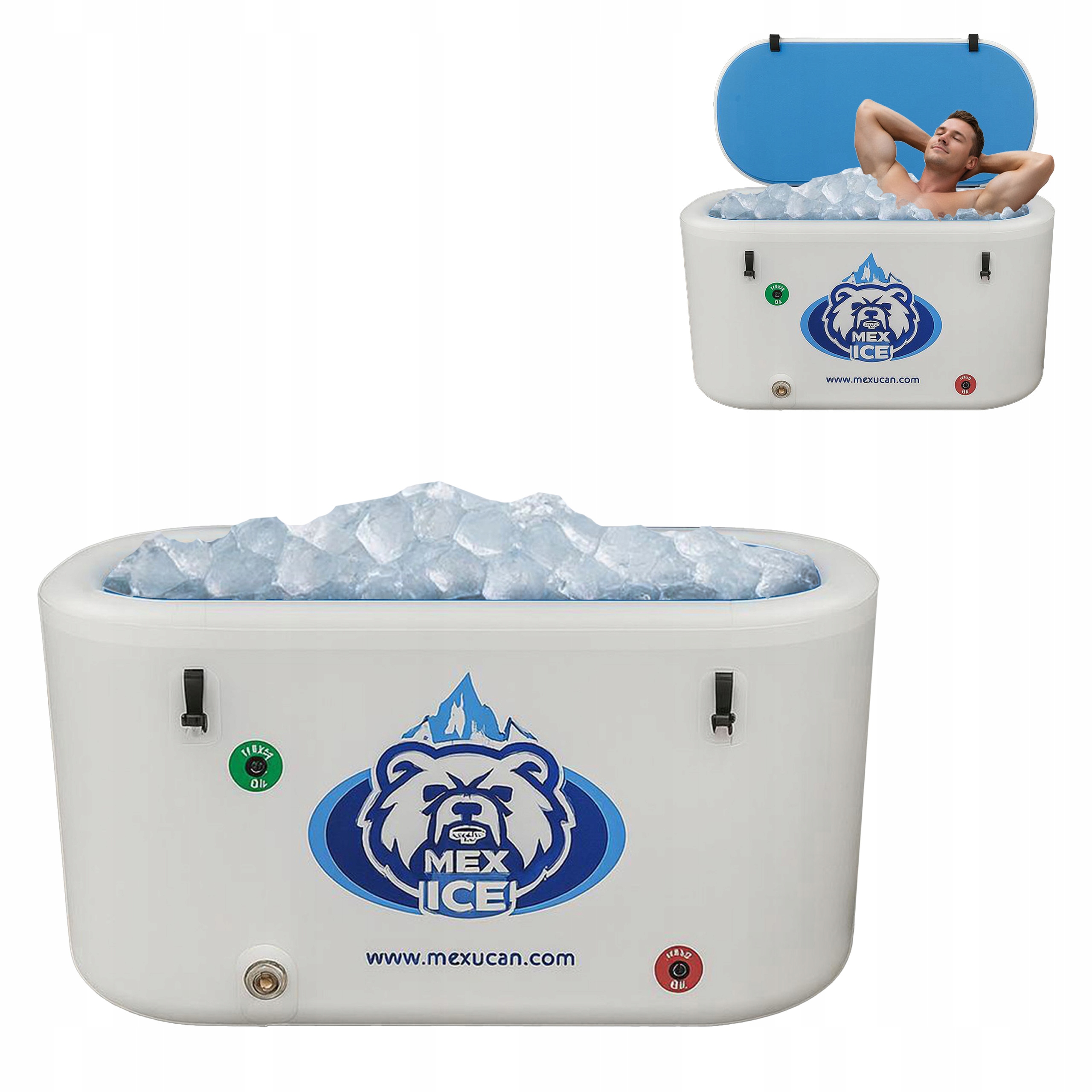 Bazén na morenie Nafukovacia vaňa 570 L Regenerácia Ľadové kúpele XL