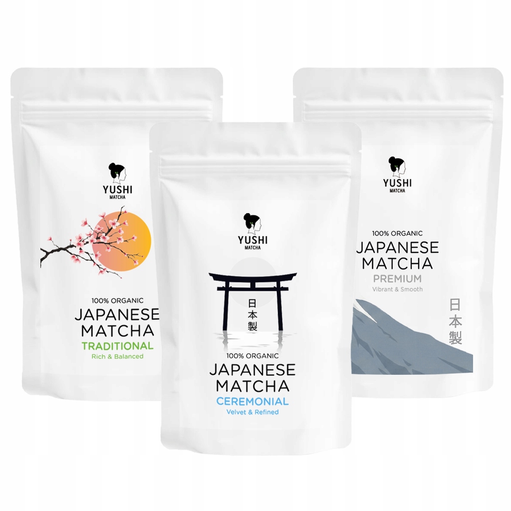 Matcha Zestaw Degustacyjny 3x30g Ceremonialna Premium Tradycyjna