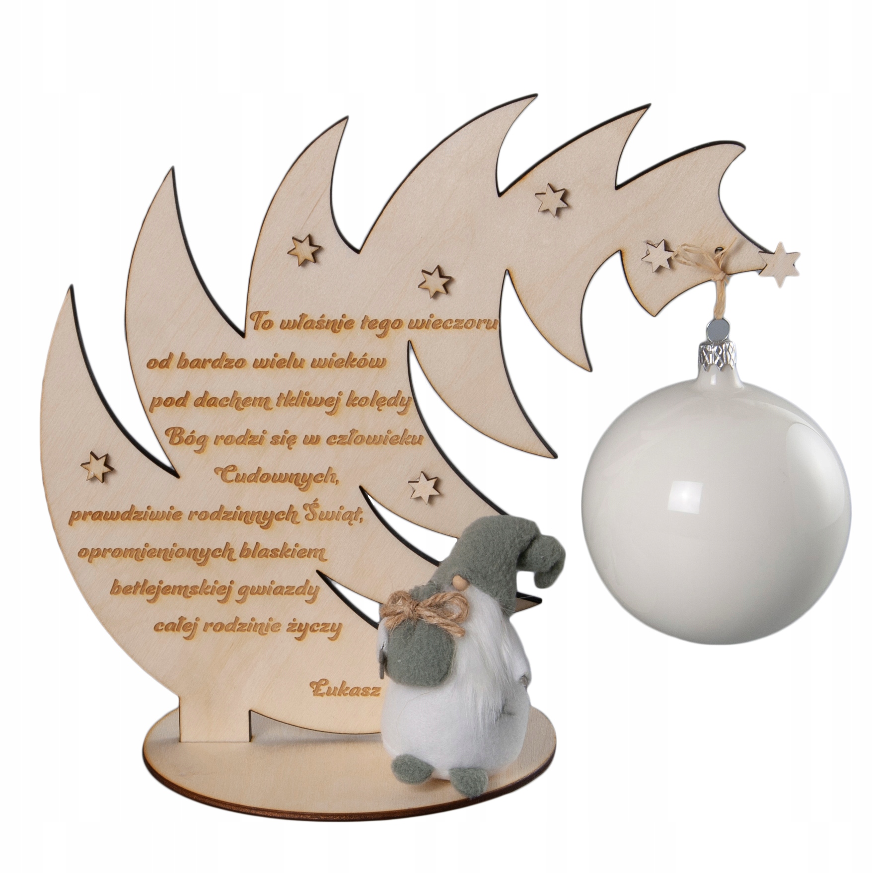 

Stojak na bombkę choinka bombka Grawer