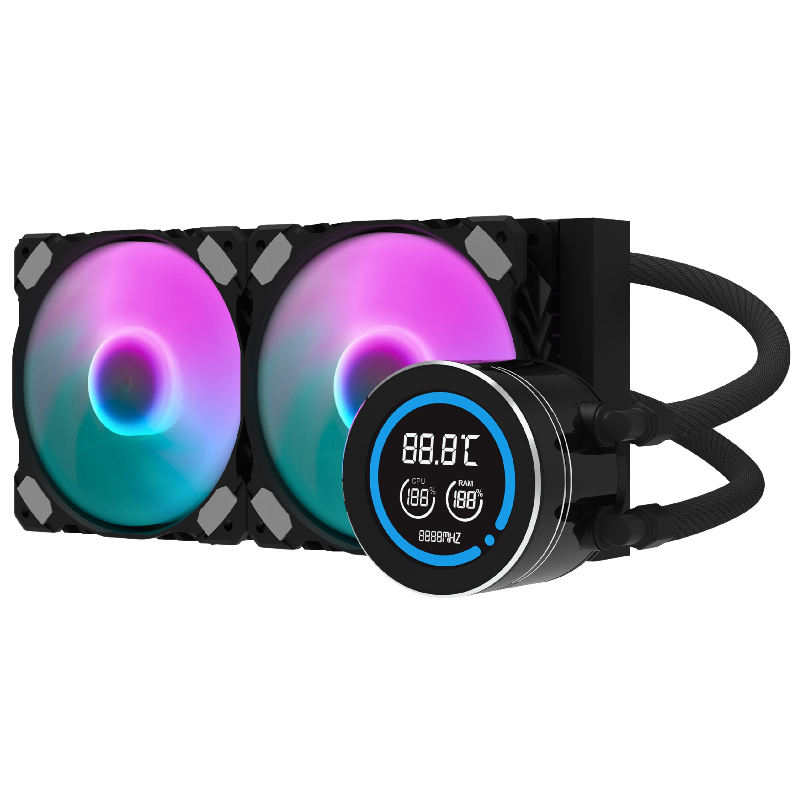 Chłodzenie wodne procesora darkFlash DN-D240 AM5 AMD LGA 115 Intel PWM aRGB