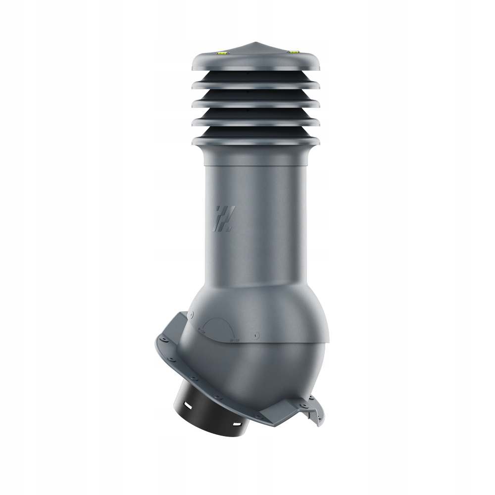 Neizolovaný Větrací komín HiVent, průměr 125, Trapézový T35, Antracit