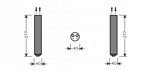 Osuszacz klimatyzacji SUBARU FORESTER 2.0/2.5 02.02-05.08 SUD089 AVA AVA Producent części AVA Quality cooling