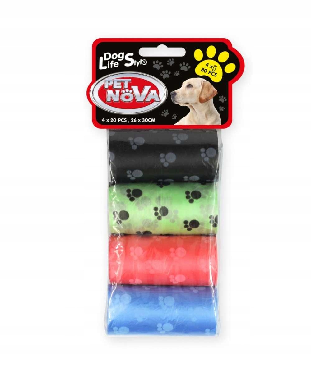 

Woreczki na odchody Pet Nova 80 szt. kolorowe