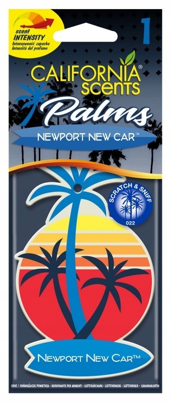 

California Scents Palms Zapach Newport New Car