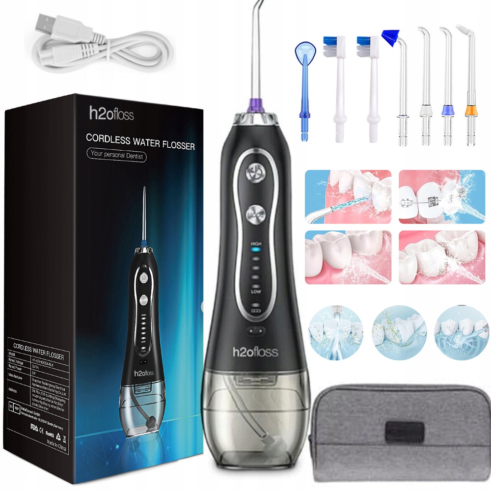 Irygator Do Zębów Bezprzewodowy Palacze I Osoby Z Przebarwieniami Po Kawie