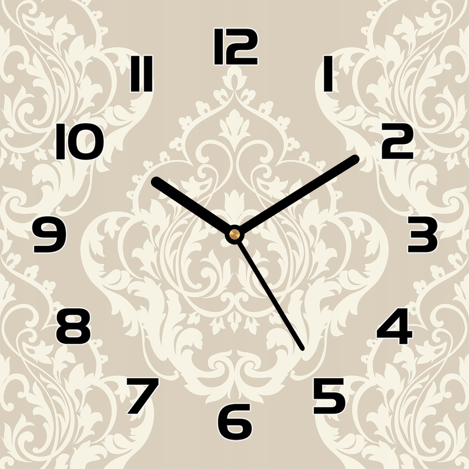 

Szklany zegar Barokowy królewski wzór 30x30 cm