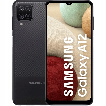 Samsung Galaxy A12 SM-A125F 4/64GB Black Černá Dárek Sklo a Pouzdro /n
