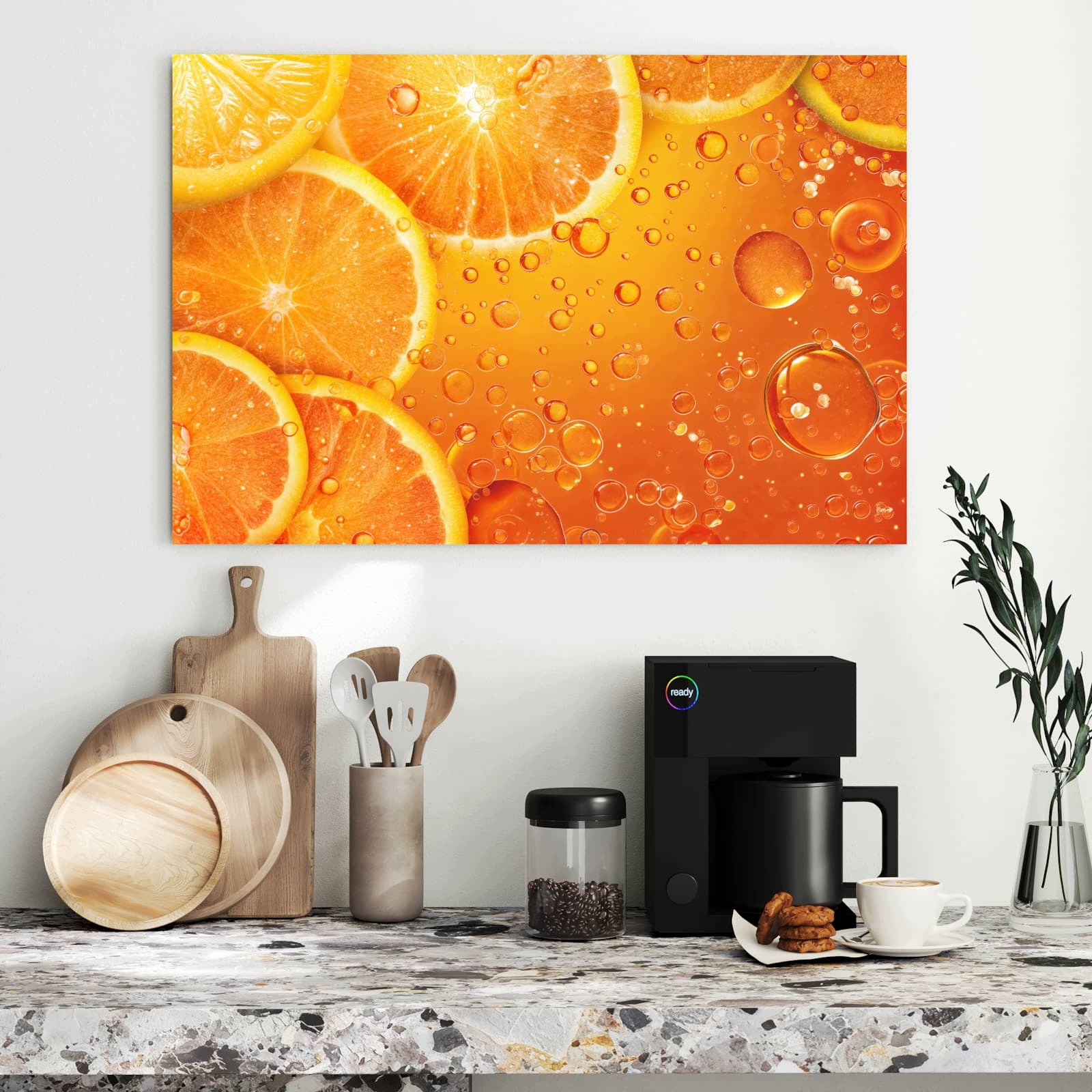 Magnetická tabule Osvěžující Oranžový 90 × 60 cm