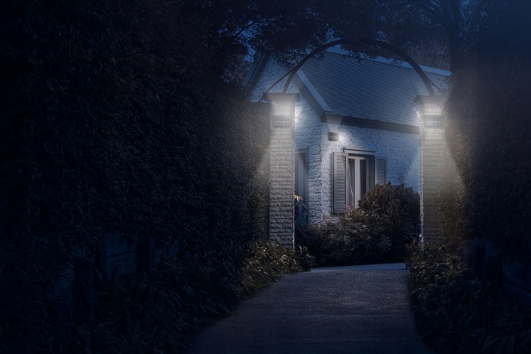 LAMPA SOLARNA LED DO ALTANY ŚCIENNA OGRODOWA ELEWACYJNA ZEWNĘTRZNA IP65 Szerokość produktu 6 cm