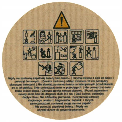 

Piktogramy na świece Eko Kraft 4 cm 105 szt