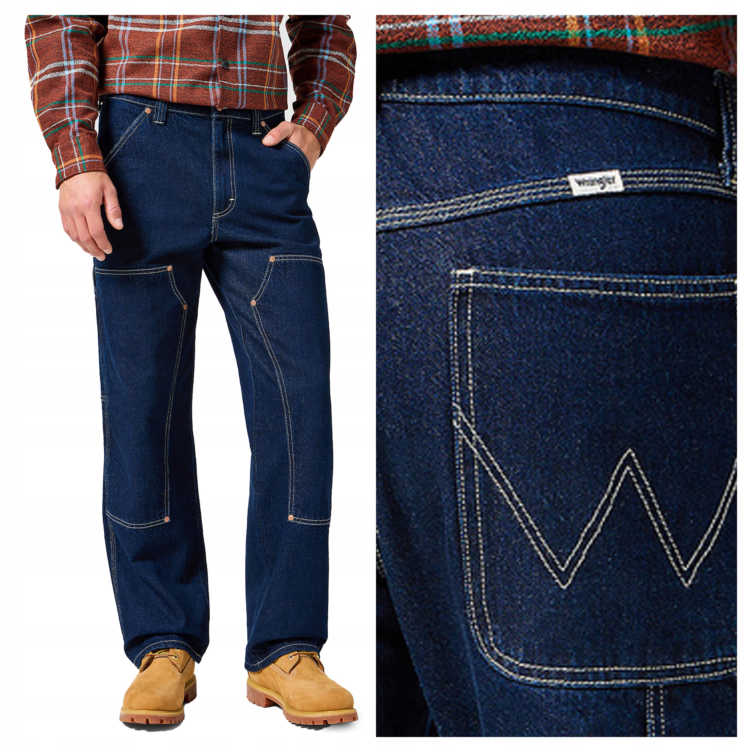 Wrangler Relaxed Straight W36 L32 Pánské džíny Jednoduché