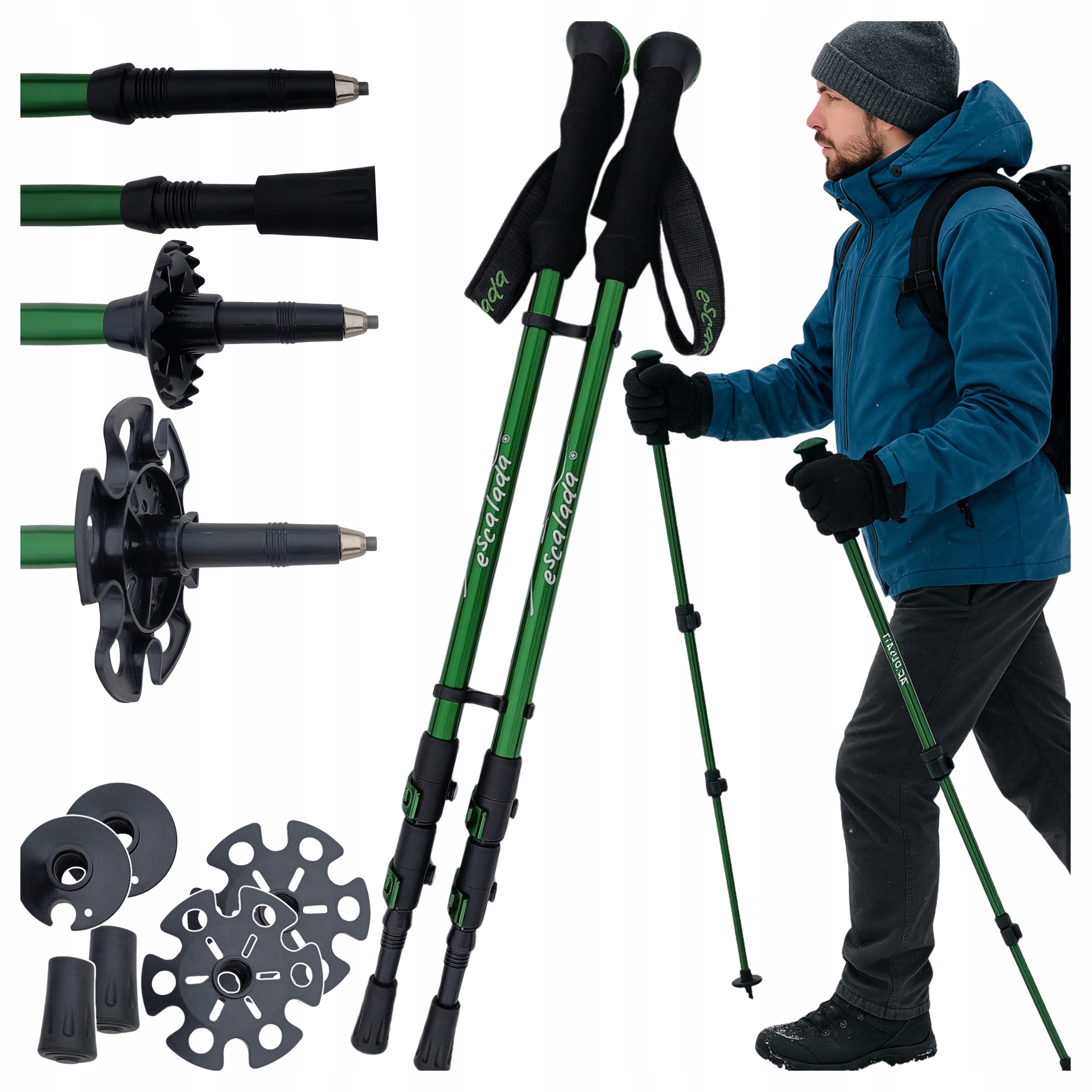 Kije Trekkingowe Nordic Walking Kijki Regulowane Do Chodzenia Lekkie