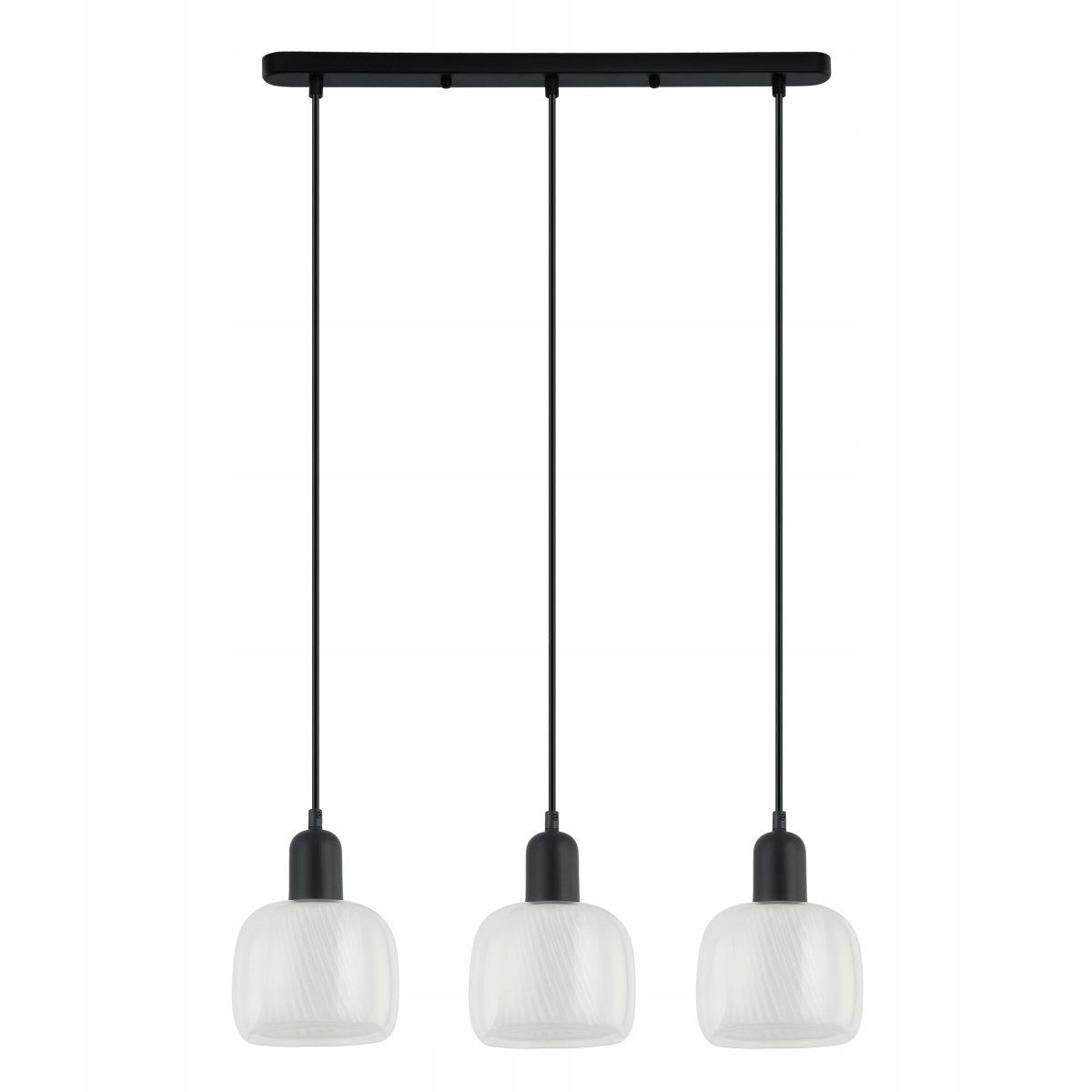 Závesná lampa Lamezia PND-67594-3-BK+CL Italux