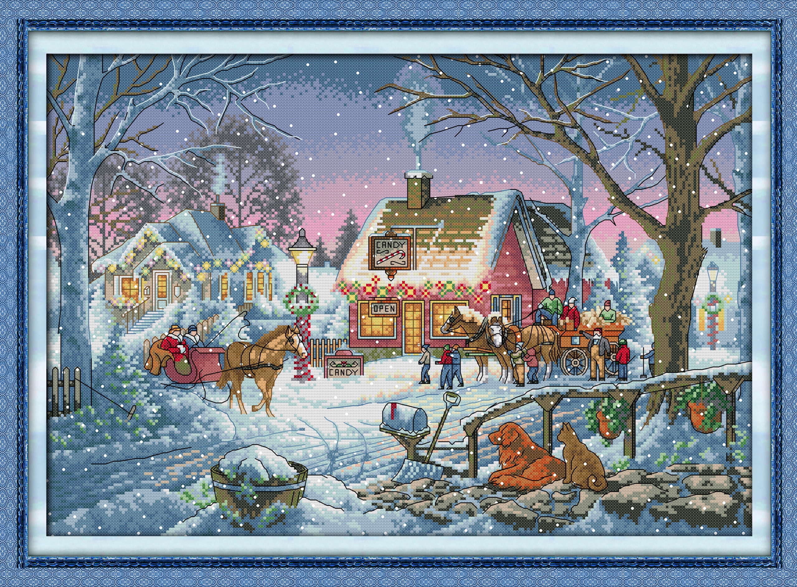 Kanva s potiskem sada (kanva, mulina)