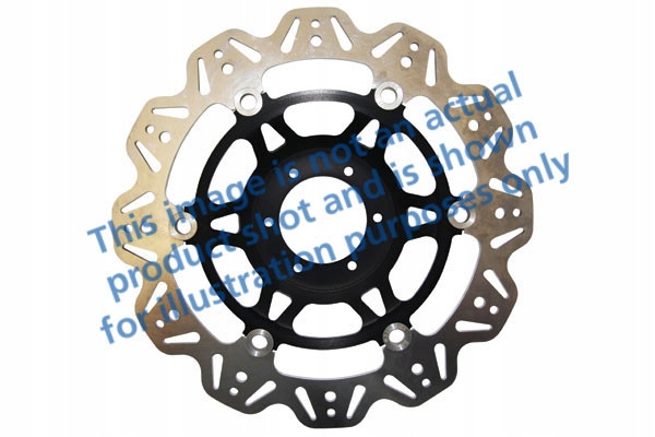 Motocyklový brzdový kotúč Ebc VR3102BLK Vee, čierny