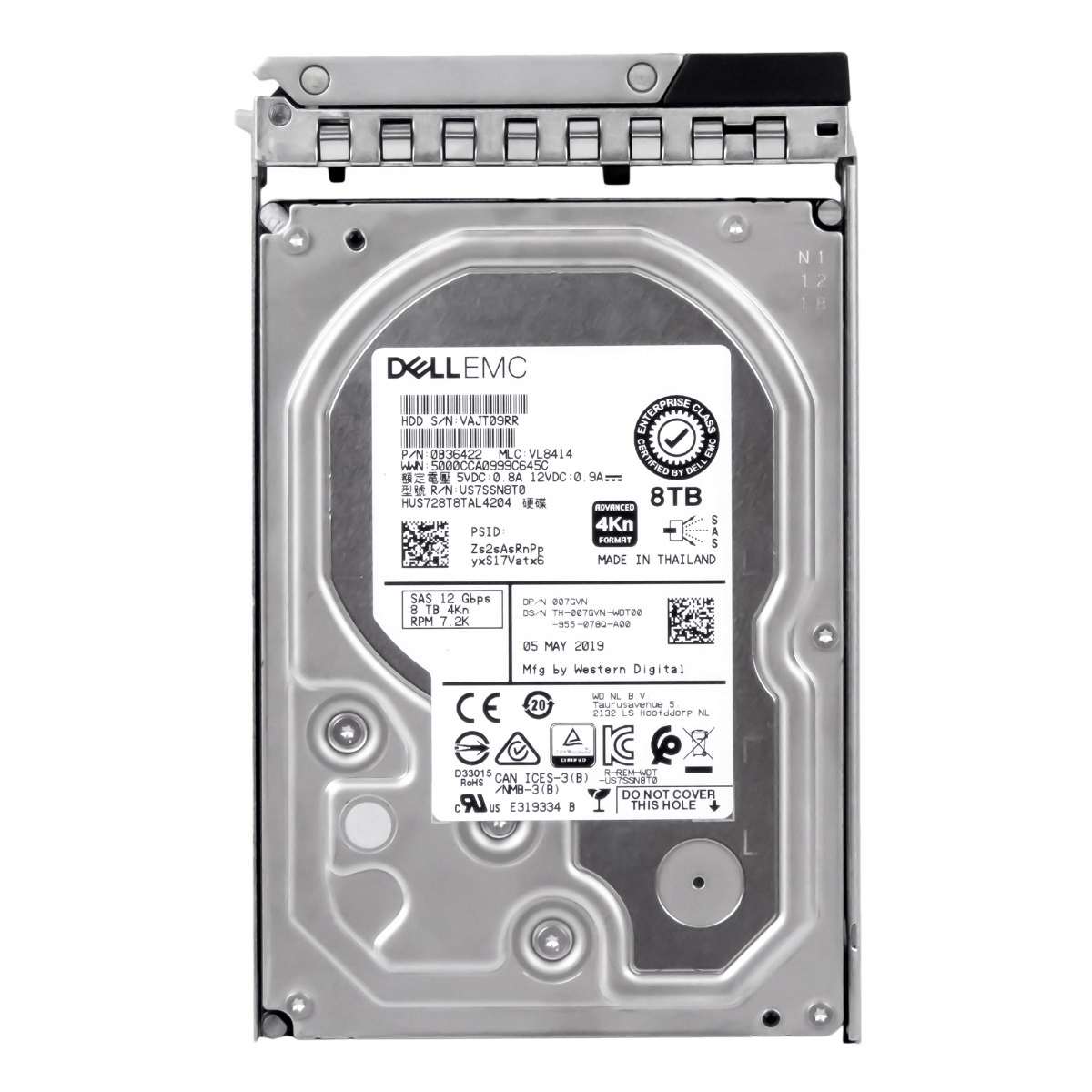 

Dell 007GVN 8TB 7.2K SAS-3 3.5'' HUS728T8TAL4204