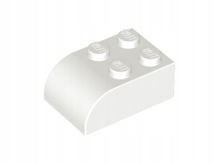 

Lego 6215 Skos zaokrąglony 3x2x1 biały 5szt