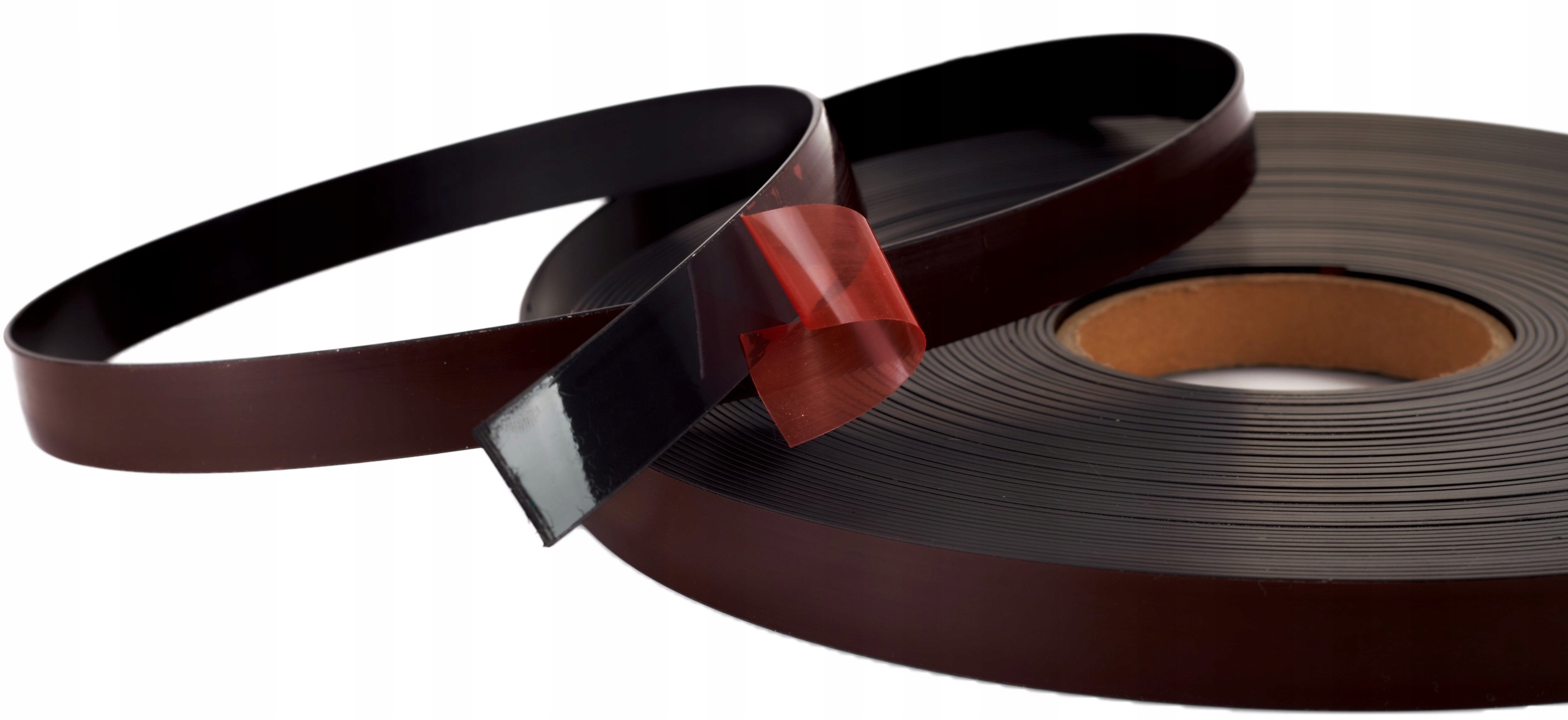 TAŚMA MAGNETYCZNA SAMOPRZYLEPNA. PASEK MAGNETYCZNY 19 MM - 1,5 MM - 5000 MM Materiał guma