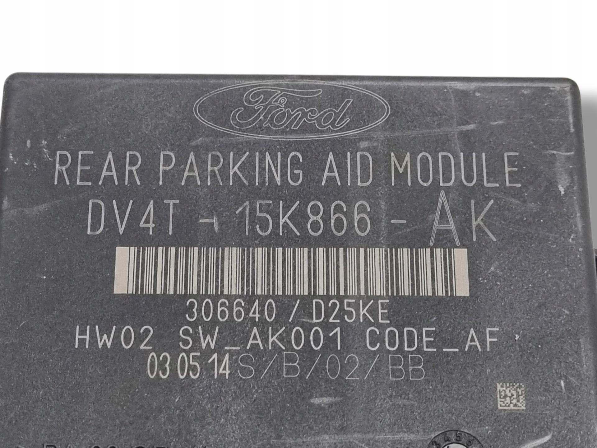 unité de commande électronique uce capteurs stationnement Ford Focus 3 2014 DV4T-15K866-AK