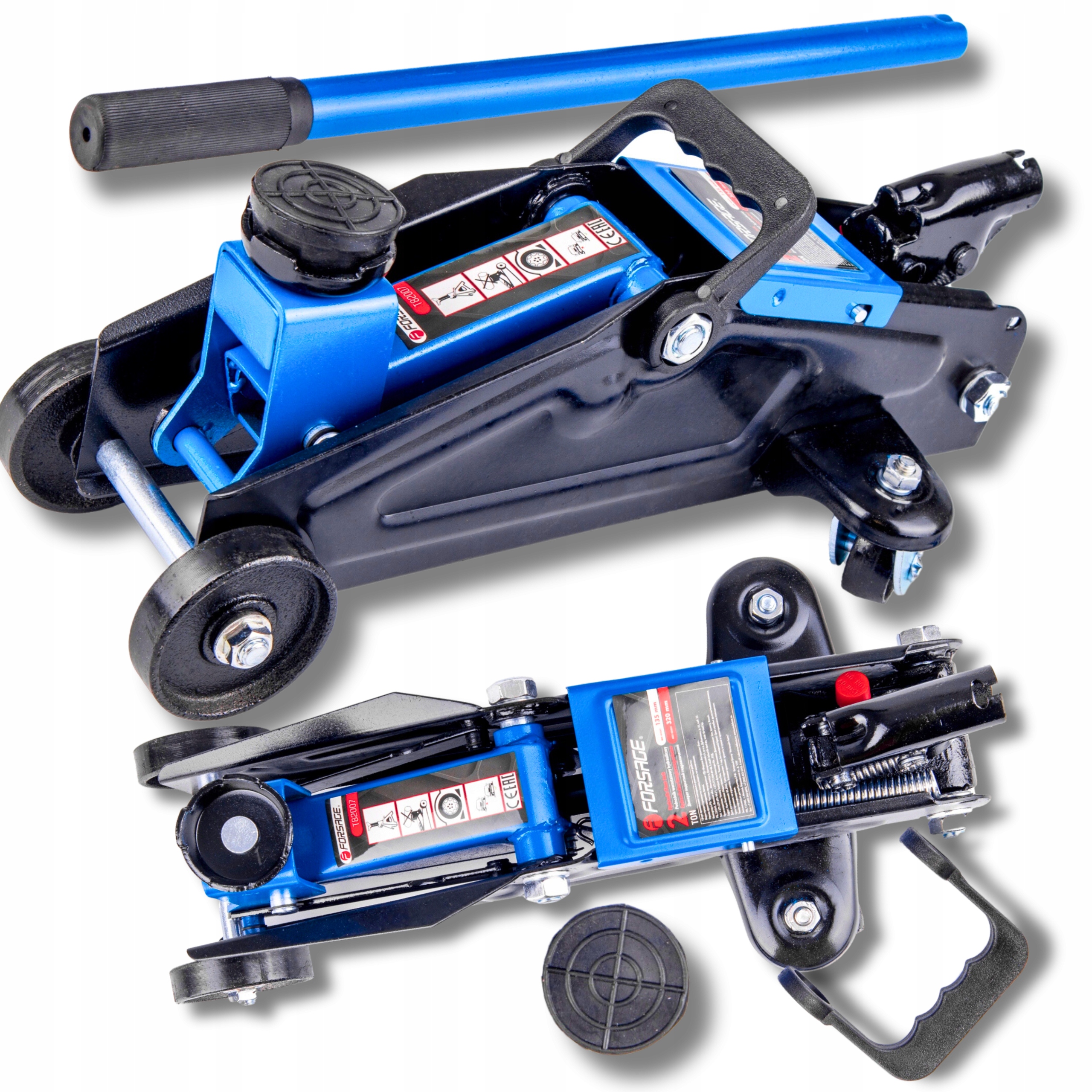 LEWAREK PODNOŚNIK SAMOCHODOWY ŻABA 2T+ WALIZKA + GUMA