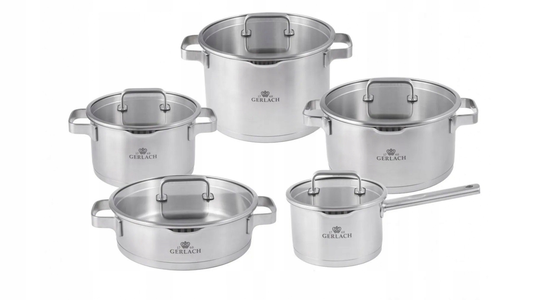 Zestaw garnków Prestige Plus Gerlach 10el.