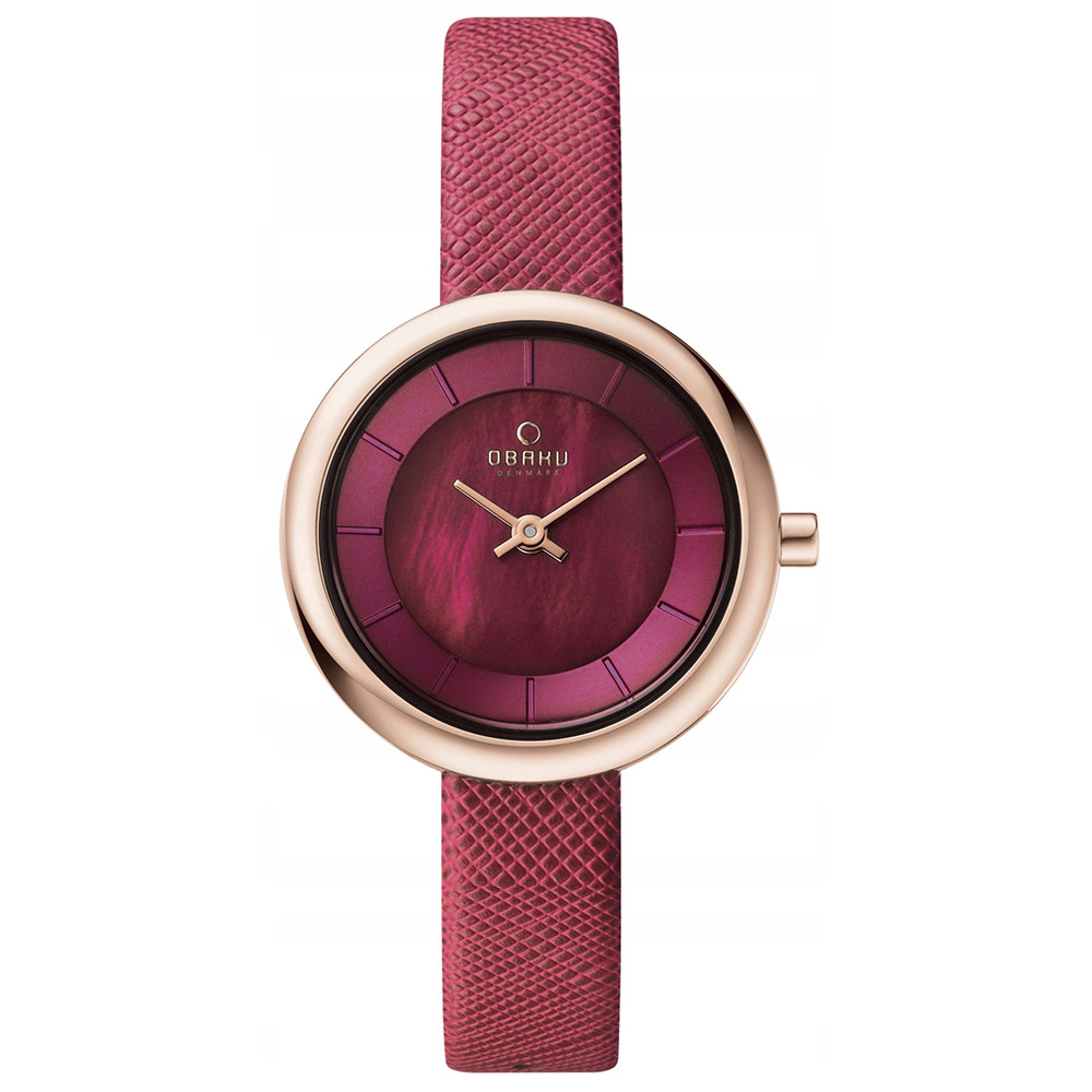 Dámské hodinky Obaku Denmark V146LVQRD červené