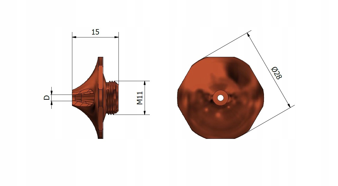 Dysza podwójna D1.2 M11 E Raytools 120GJT7212 Marka inny