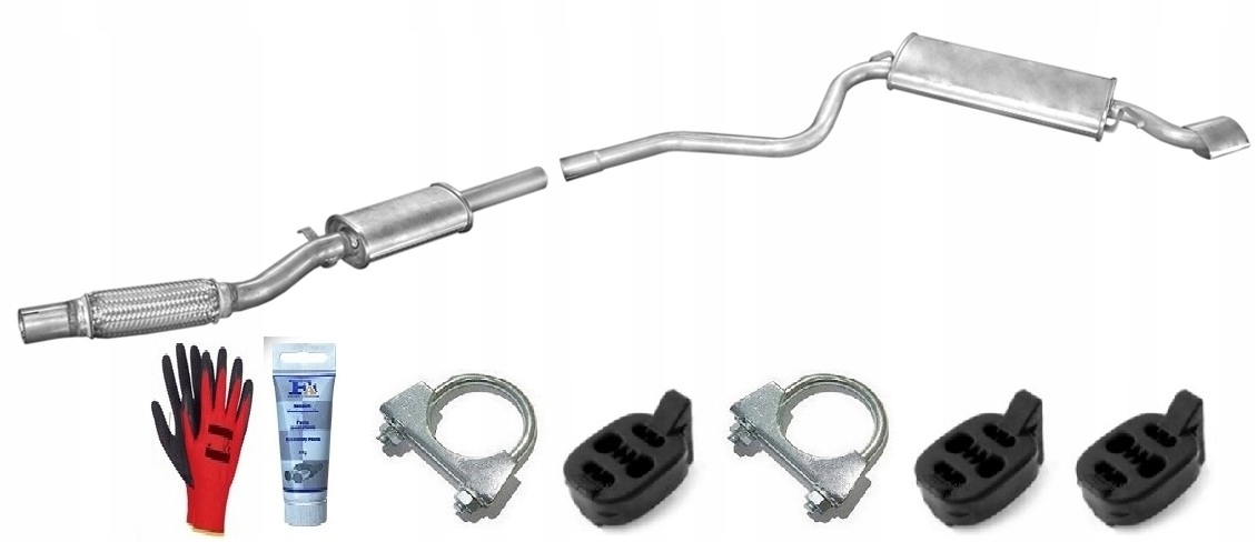 Fiat Cinquecento 1.1 94-99 Tlumič sada+bonus