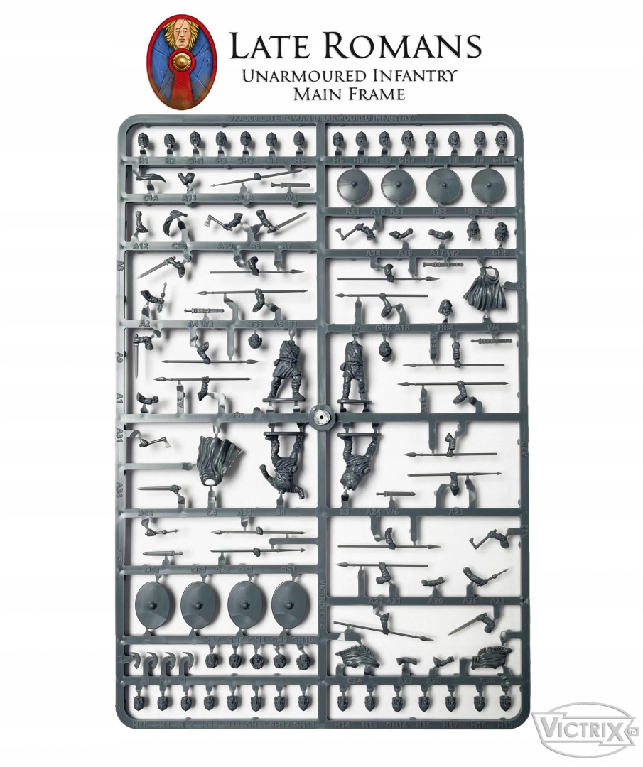 Late Roman Unarmoured Infantry - 4 szt.