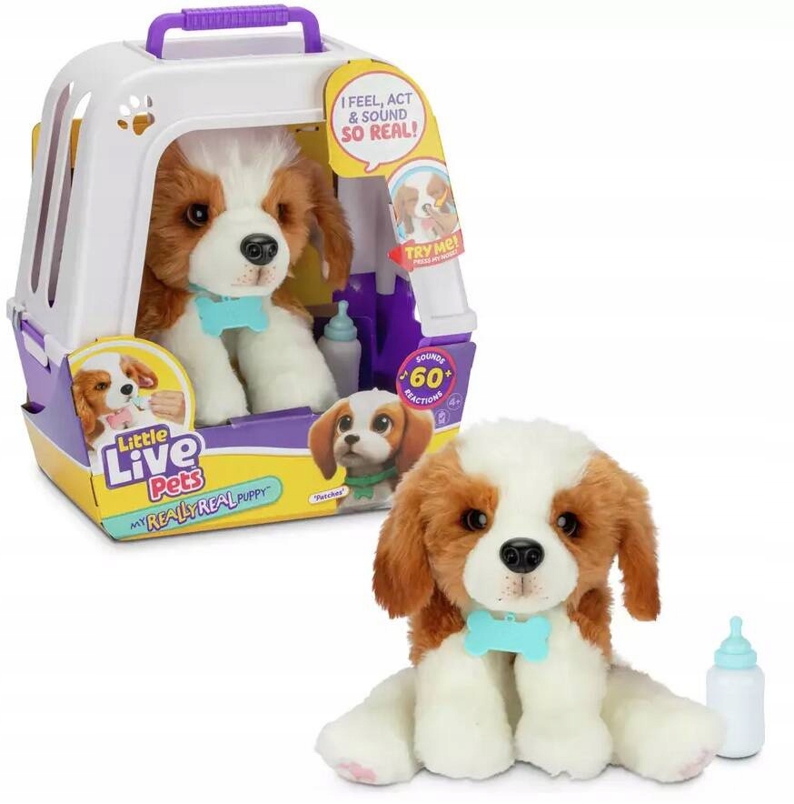 Little Live Pets Piesek Mój Prawdziwy Szczeniaczek Interaktywny Transporter