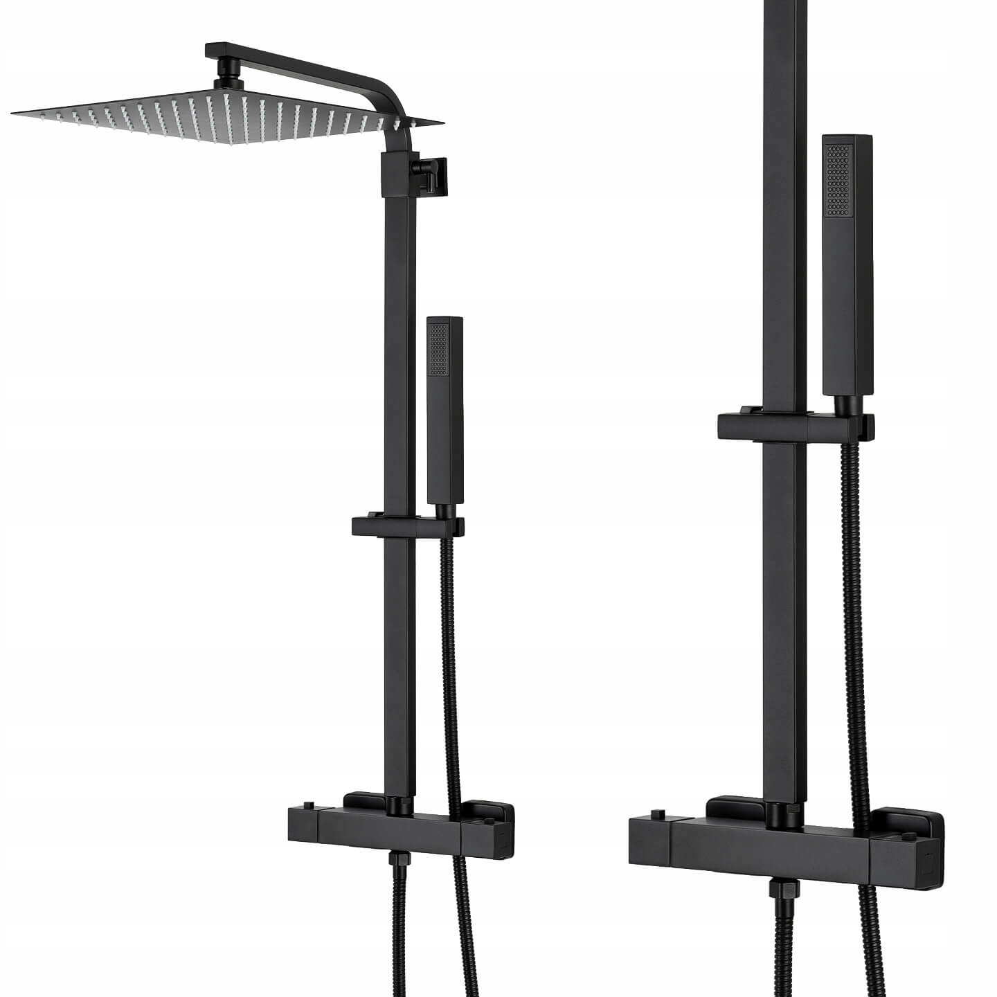 

Czarny Zestaw Prysznicowy Kolumna Natryskowa Inea