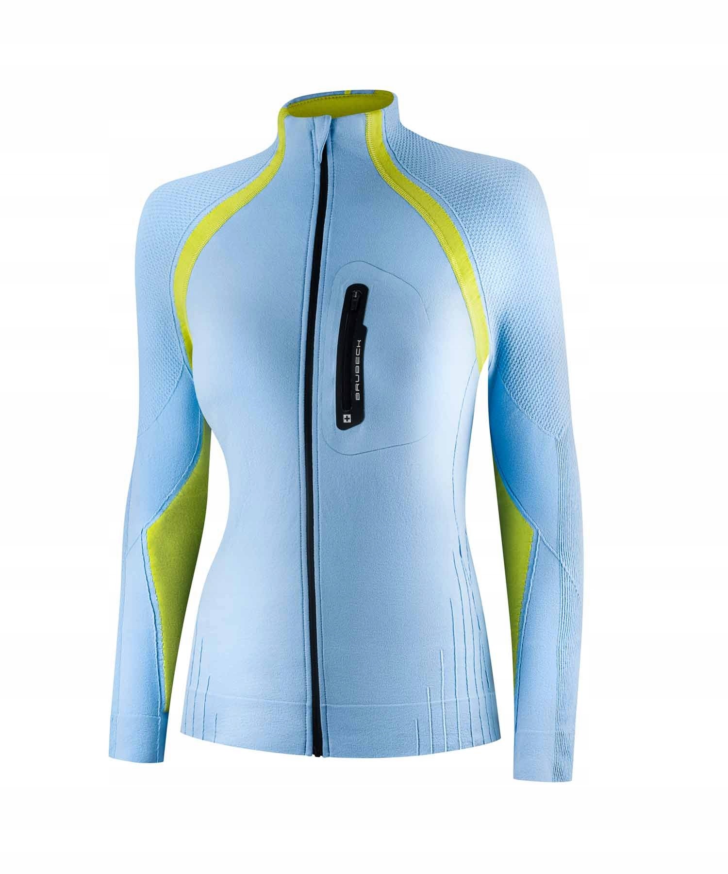 Termoaktywna rozpinana bluza damska Active Pro Brubeck niebieski S