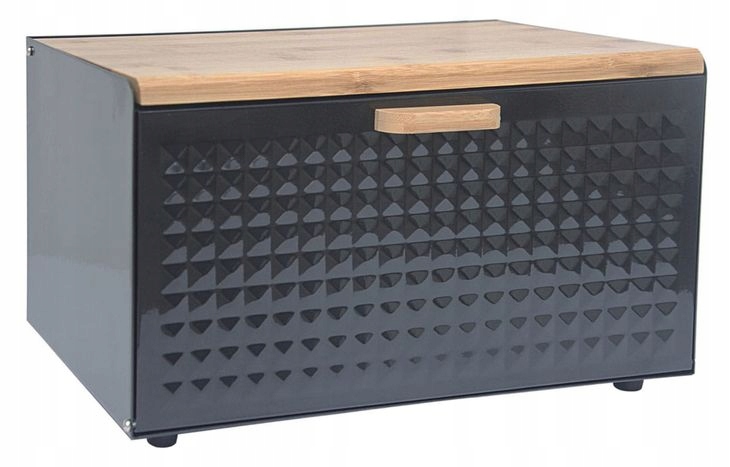 CHLEBAK POJEMNIK PIECZYWO PODWÓJNA POKRYWA BAMBUS