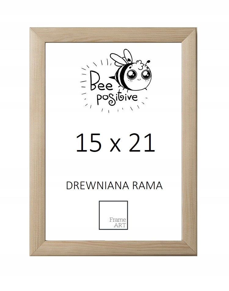 RAMA DREWNIANA SOSNOWA 15x21 PUZZLE 21x15 A5