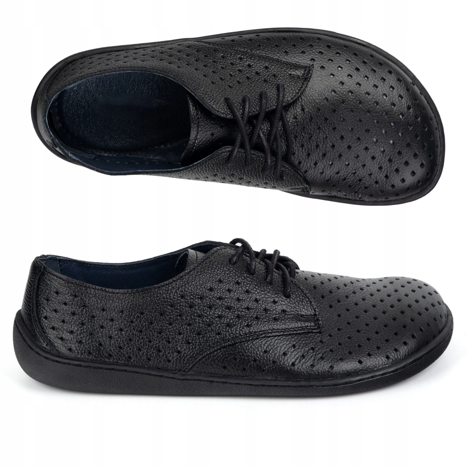 Barefoot Dámské minimalistické ažurové tenisky 1288POL černé 37