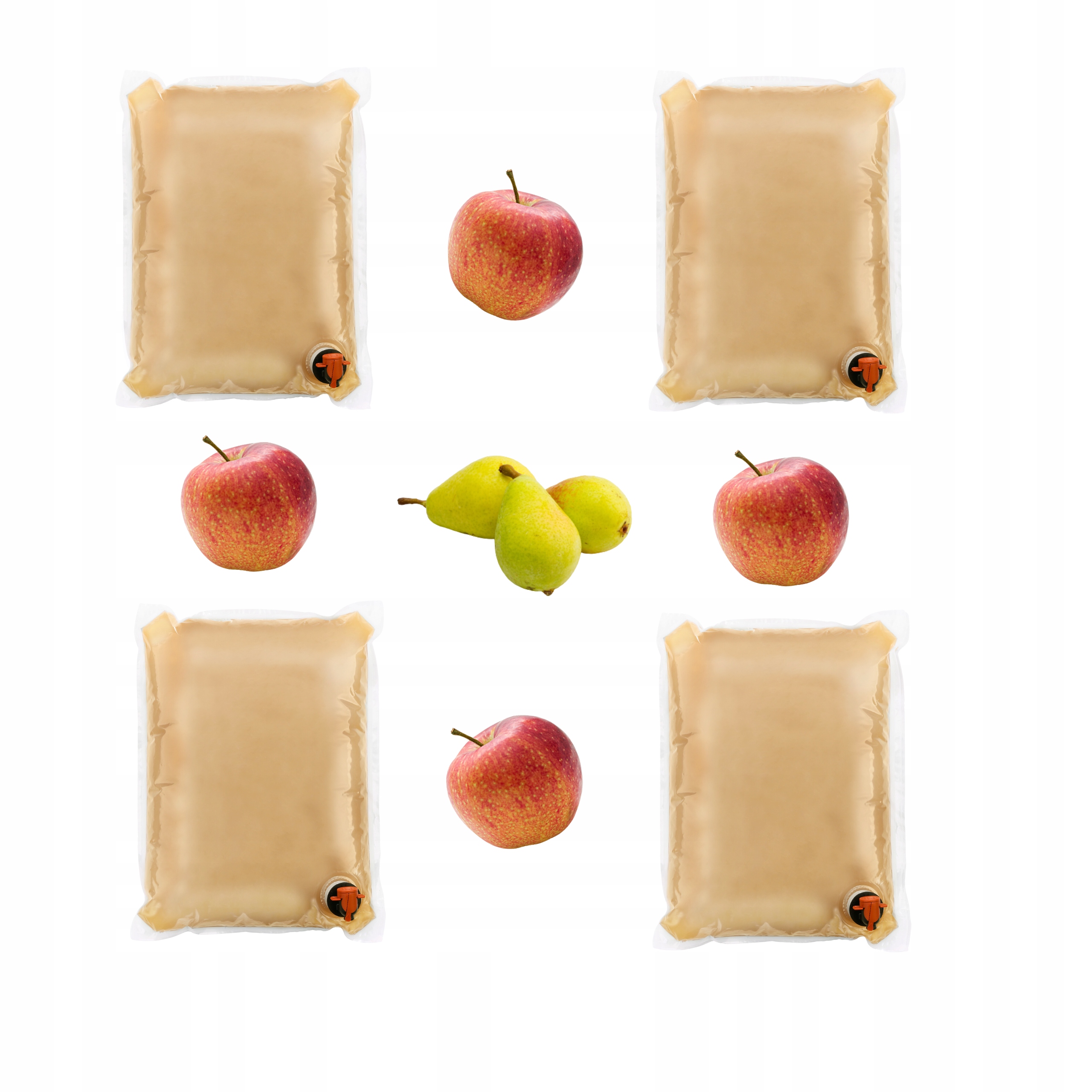 Sok jabłko gruszka tłoczony Nfc zestaw 4x5L pasteryzowany 100%