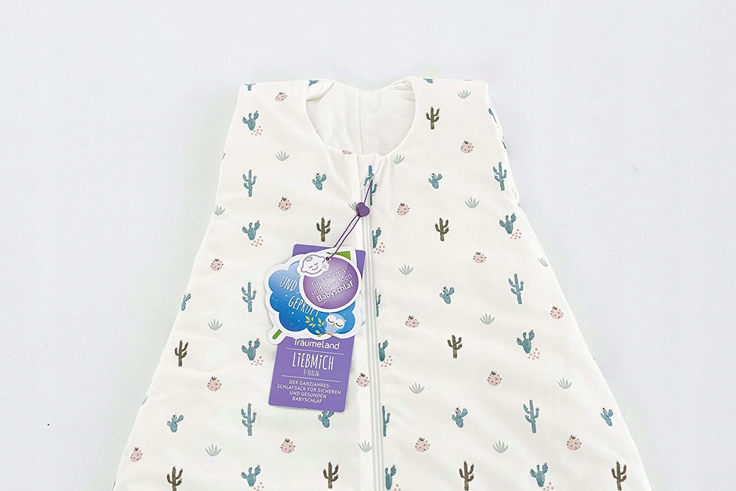 Śpiworek niemowlęcy Träumeland 80 biały Rękaw bez rękawów