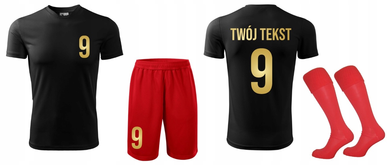 

Strój Piłkarski Z Własnym Nadrukiem Napisem (M)