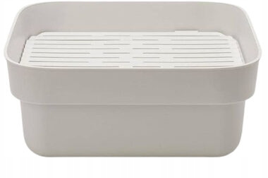 Levně Brabantia Miska s odkapávačem, světle šedá