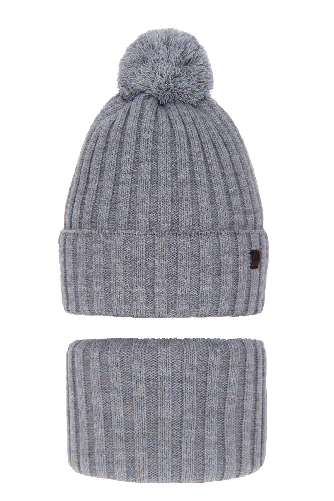 

Komplet Dla Chłopca Czapka I Komin Zimowy Pompon