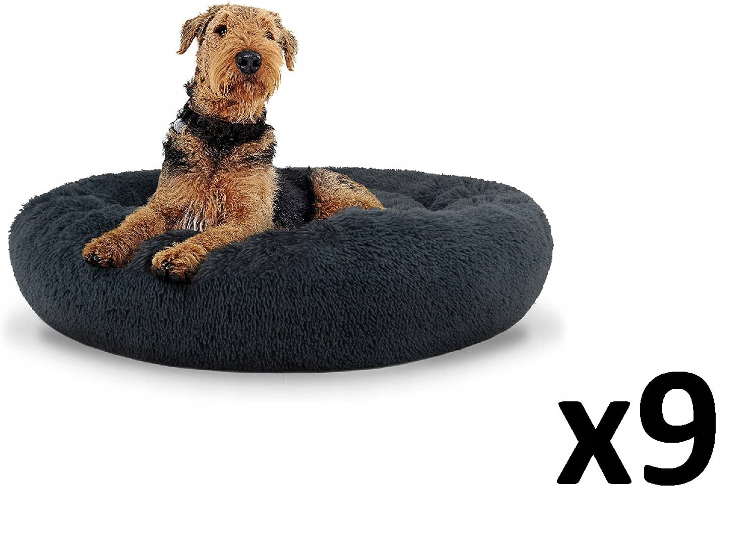 Levně Moderní Pelíšek L 80 cm tmavě šedé x 9