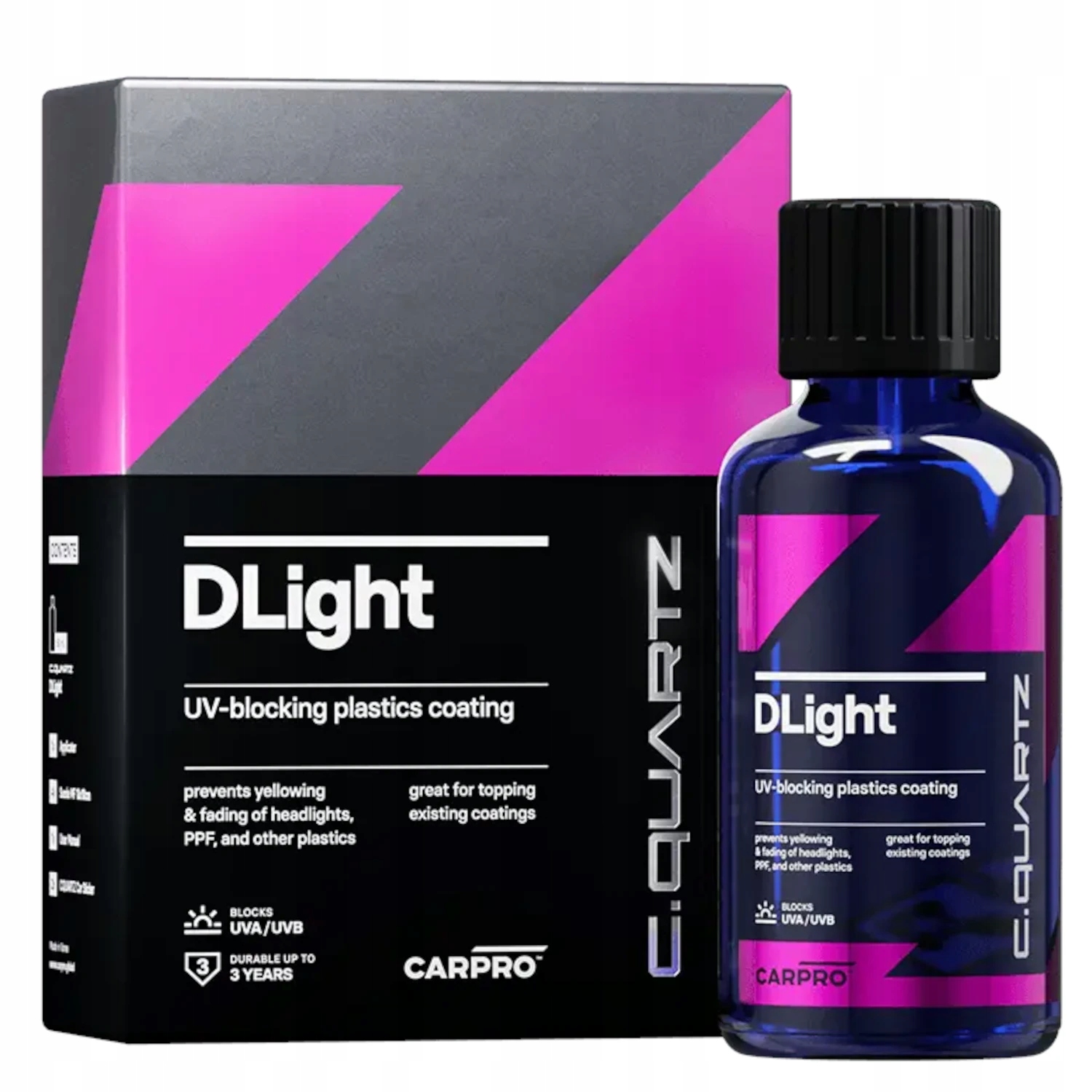 CarPro DLight 30 ml Pokročilá keramická povrchová úprava 3 roky ochrany