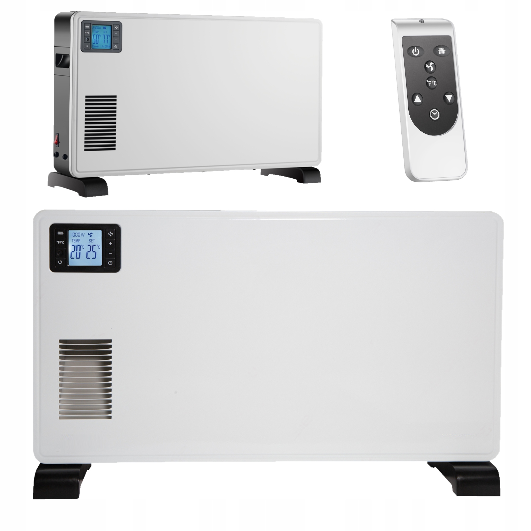 Elektrický Konvektorový Termostat 2300 W Dálkové Ovládání, Výkonný Časovač