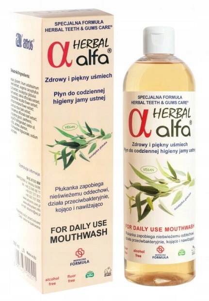 

Alfa Herbal Płyn do płukania ust bez fluoru 500 ml