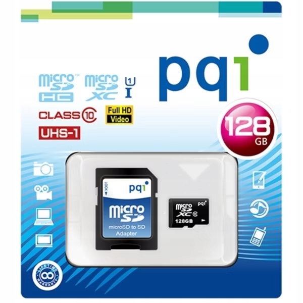 Karta microSD Adapter Uhs-i micro Sdhc Pqi 128GB