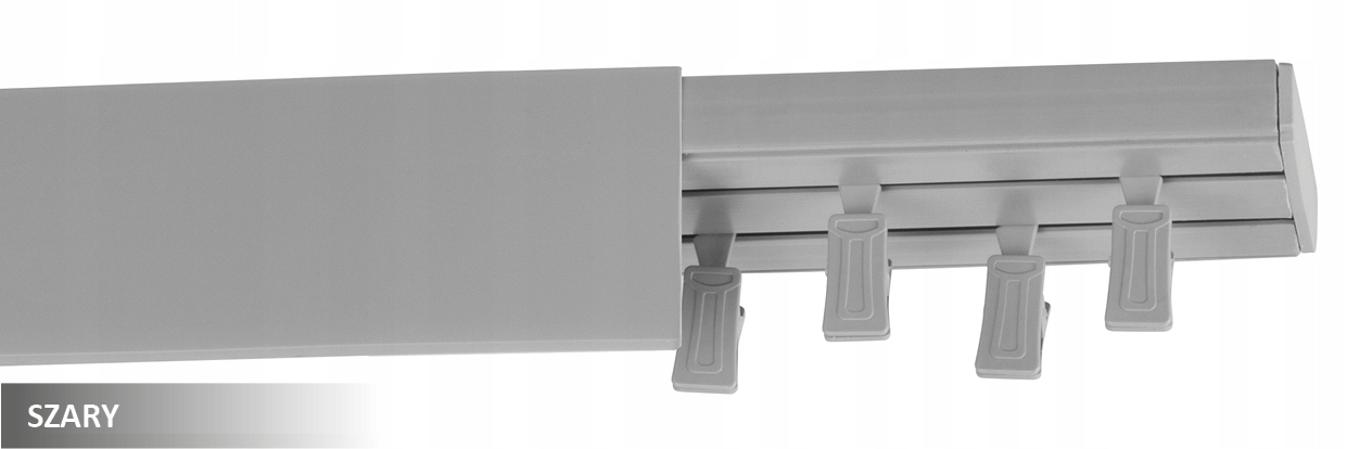 Szyna Sufitowa Dwutorowa z Osłoną Kolory 200 cm Długość szyny 200 cm
