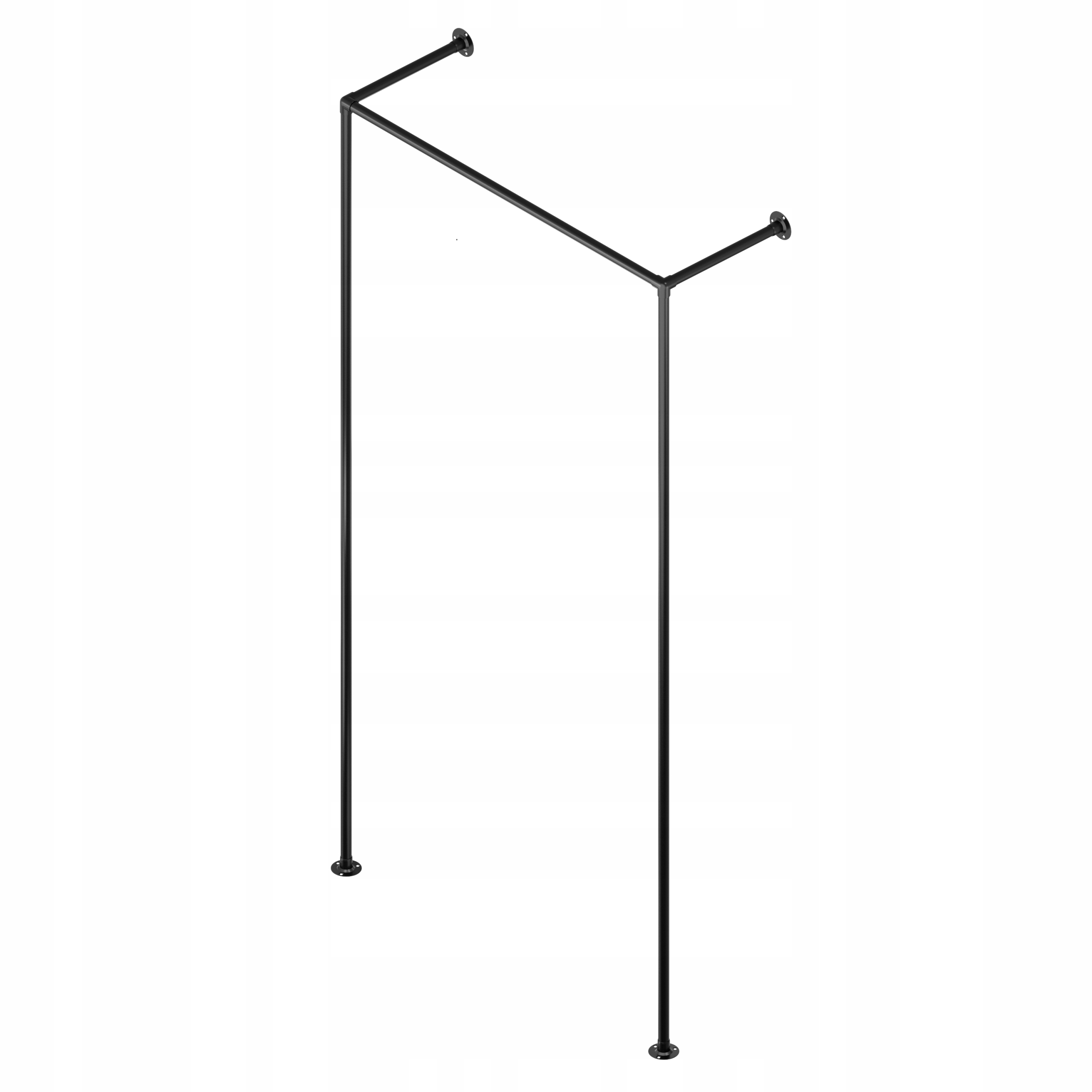 Věšák Na Oblečení Loft 203x102 cm 25 mm Hotse Černý